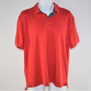 Tommy Hilfiger men's polo red shirt  Large